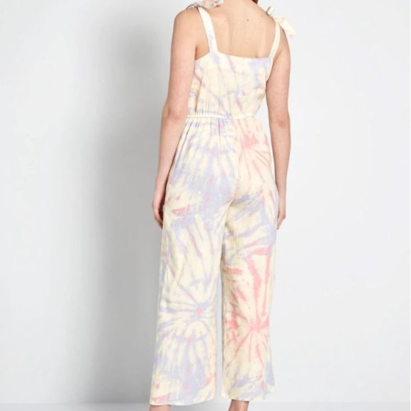 Modcloth Every Waking Momentum Tie Dye Jumpsuit - Picture 2 of 4